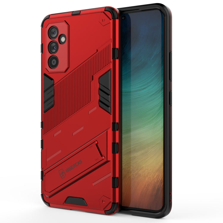 For Samsung Galaxy A82 5G Punk Armor 2 in 1 PC + TPU Shockproof Case with Invisible Holder