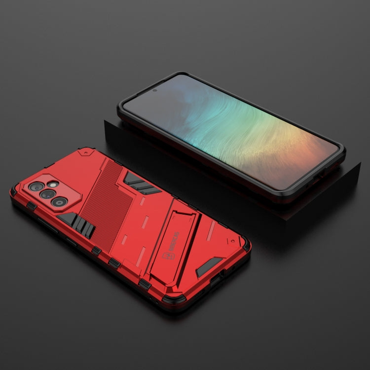 For Samsung Galaxy A82 5G Punk Armor 2 in 1 PC + TPU Shockproof Case with Invisible Holder