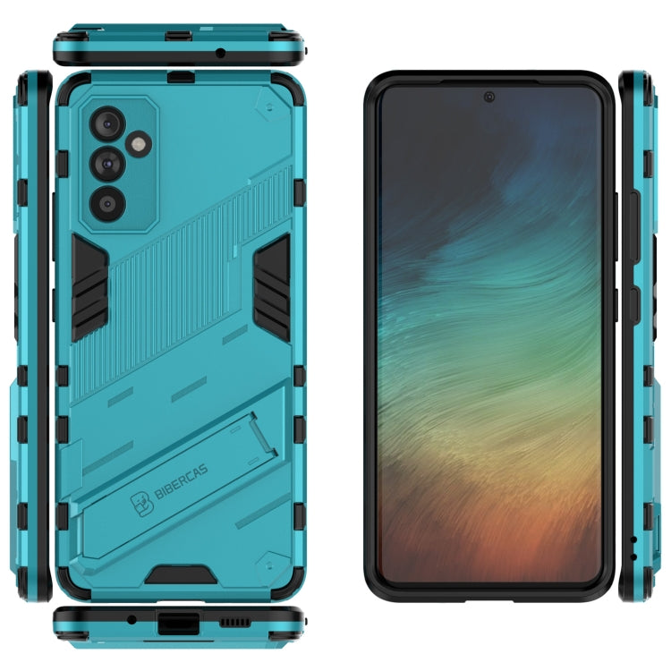 For Samsung Galaxy A82 5G Punk Armor 2 in 1 PC + TPU Shockproof Case with Invisible Holder