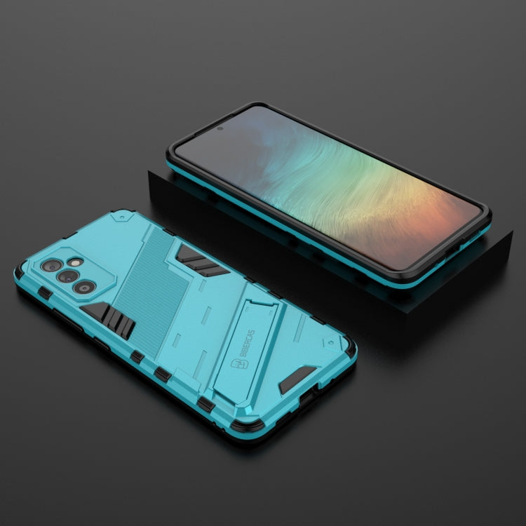 For Samsung Galaxy A82 5G Punk Armor 2 in 1 PC + TPU Shockproof Case with Invisible Holder