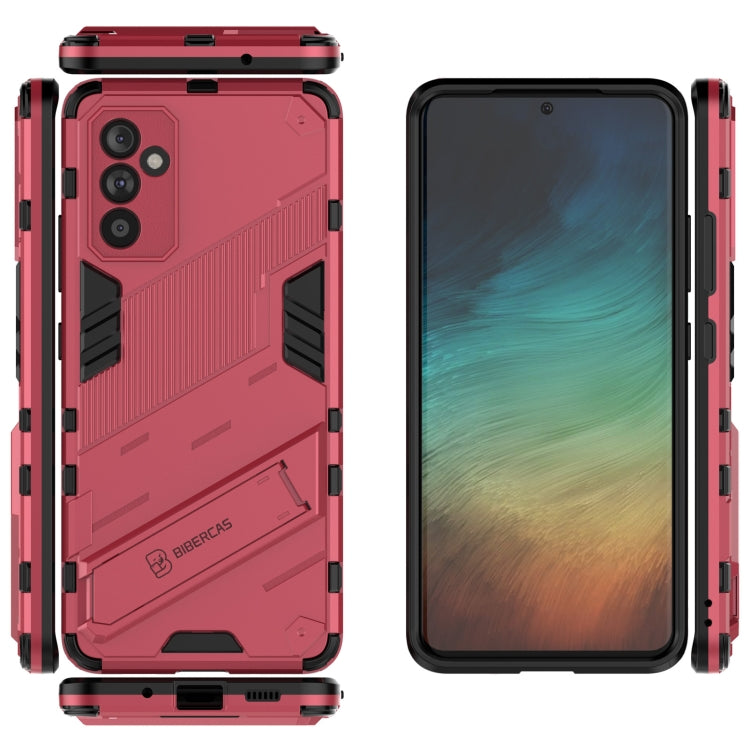 For Samsung Galaxy A82 5G Punk Armor 2 in 1 PC + TPU Shockproof Case with Invisible Holder