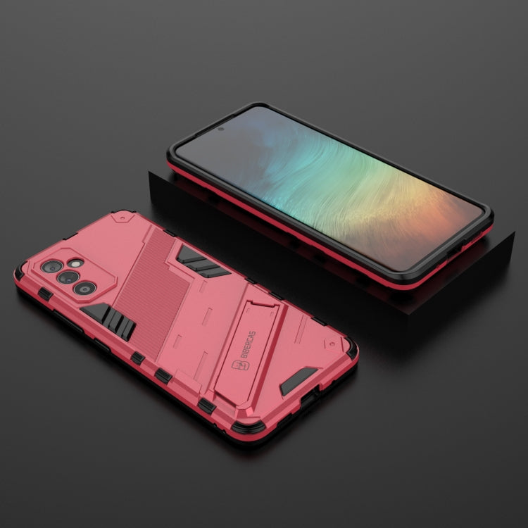 For Samsung Galaxy A82 5G Punk Armor 2 in 1 PC + TPU Shockproof Case with Invisible Holder