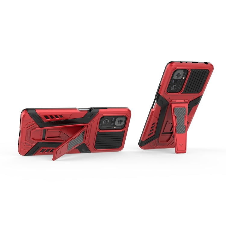 For Xiaomi Redmi Note 10 Pro War Chariot Series Armor All-inclusive Shockproof PC + TPU Protective Case with Invisible Holder