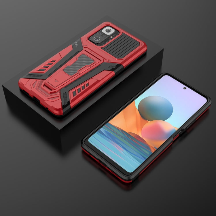 For Xiaomi Redmi Note 10 Pro War Chariot Series Armor All-inclusive Shockproof PC + TPU Protective Case with Invisible Holder
