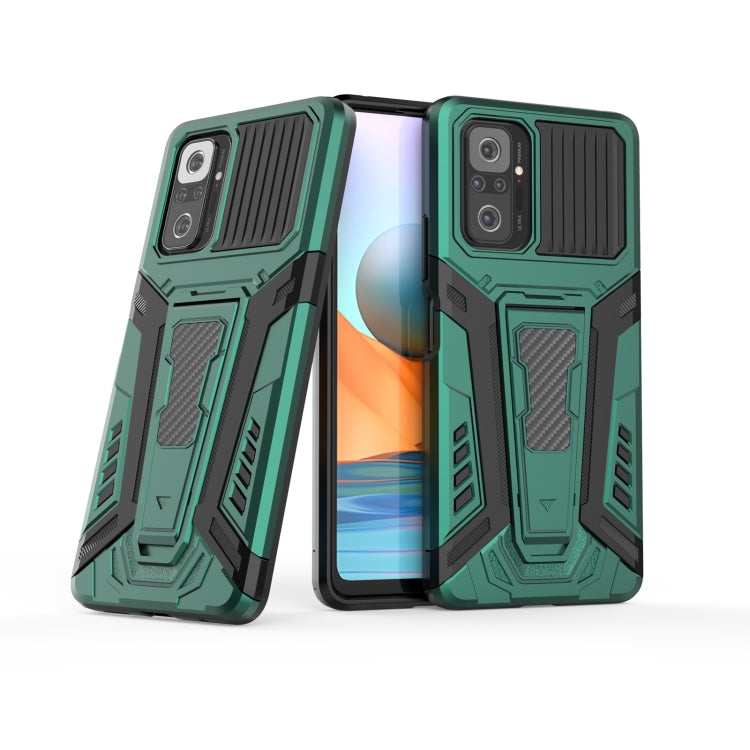 For Xiaomi Redmi Note 10 Pro War Chariot Series Armor All-inclusive Shockproof PC + TPU Protective Case with Invisible Holder