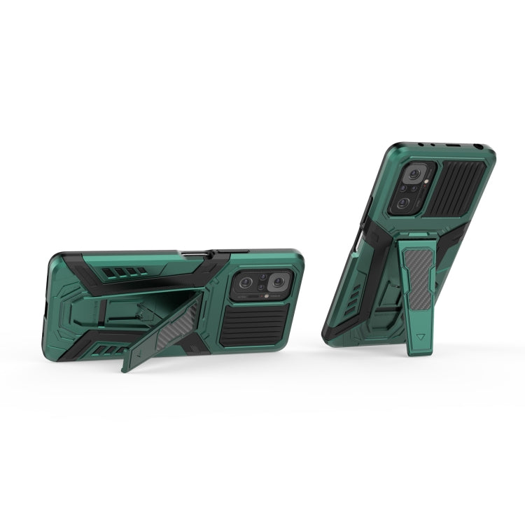 For Xiaomi Redmi Note 10 Pro War Chariot Series Armor All-inclusive Shockproof PC + TPU Protective Case with Invisible Holder