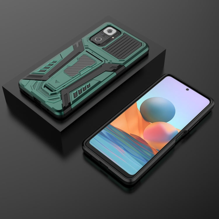 For Xiaomi Redmi Note 10 Pro War Chariot Series Armor All-inclusive Shockproof PC + TPU Protective Case with Invisible Holder