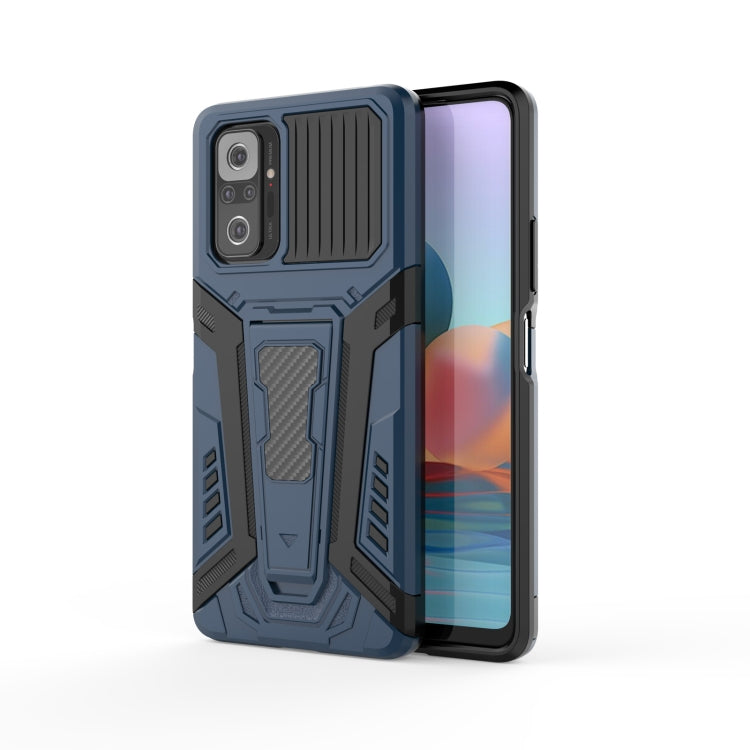 For Xiaomi Redmi Note 10 Pro War Chariot Series Armor All-inclusive Shockproof PC + TPU Protective Case with Invisible Holder