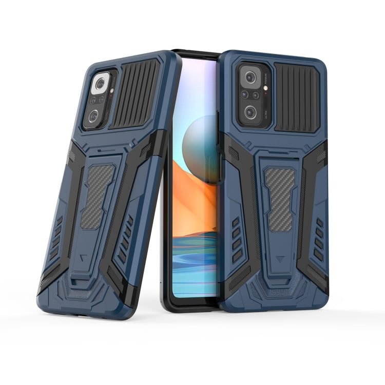 For Xiaomi Redmi Note 10 Pro War Chariot Series Armor All-inclusive Shockproof PC + TPU Protective Case with Invisible Holder