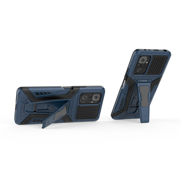 For Xiaomi Redmi Note 10 Pro War Chariot Series Armor All-inclusive Shockproof PC + TPU Protective Case with Invisible Holder