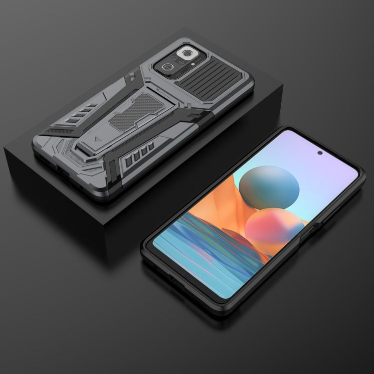 For Xiaomi Redmi Note 10 Pro War Chariot Series Armor All-inclusive Shockproof PC + TPU Protective Case with Invisible Holder