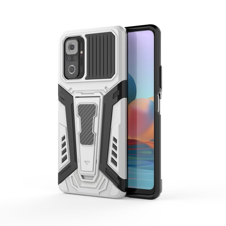 For Xiaomi Redmi Note 10 Pro War Chariot Series Armor All-inclusive Shockproof PC + TPU Protective Case with Invisible Holder