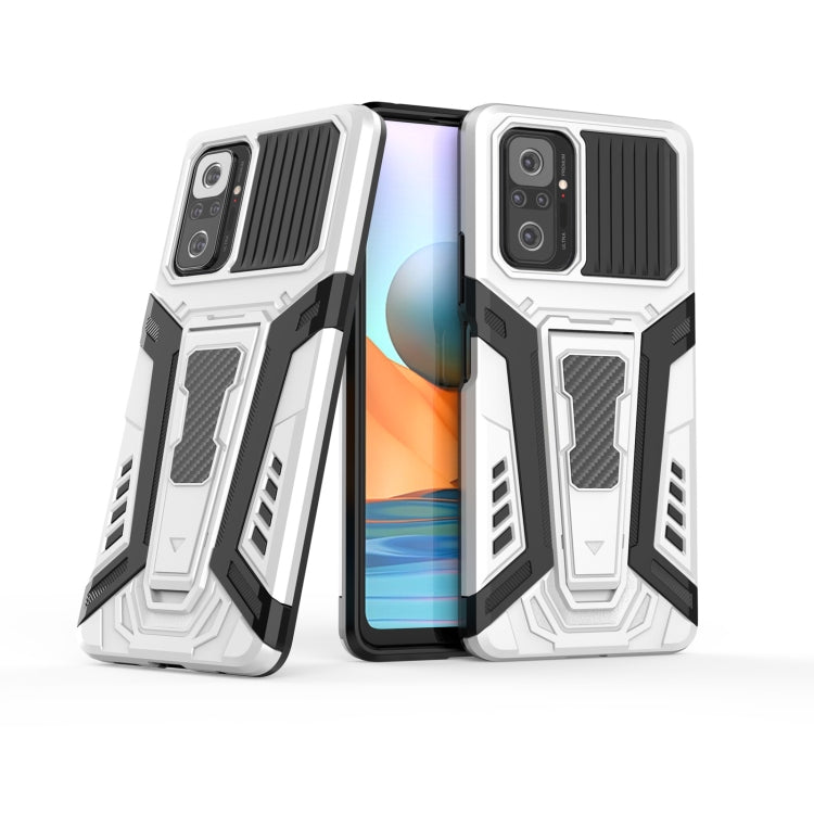 For Xiaomi Redmi Note 10 Pro War Chariot Series Armor All-inclusive Shockproof PC + TPU Protective Case with Invisible Holder