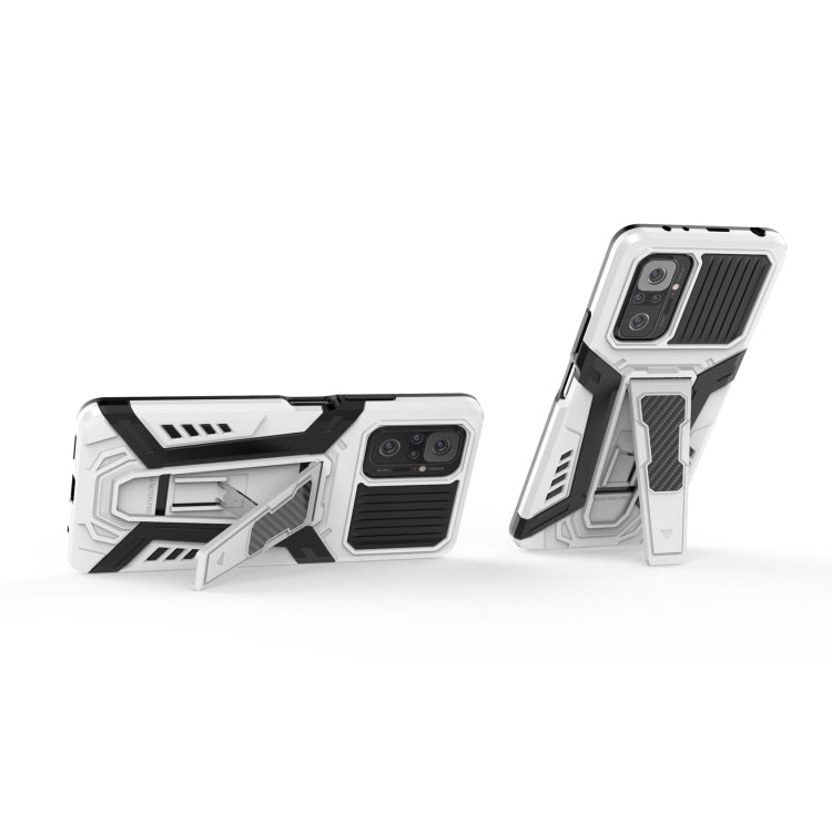 For Xiaomi Redmi Note 10 Pro War Chariot Series Armor All-inclusive Shockproof PC + TPU Protective Case with Invisible Holder