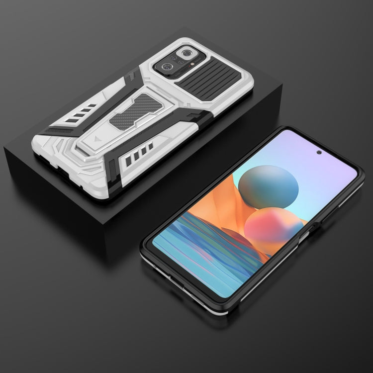 For Xiaomi Redmi Note 10 Pro War Chariot Series Armor All-inclusive Shockproof PC + TPU Protective Case with Invisible Holder