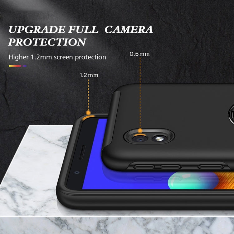 For Samsung Galaxy A01 Core PC + TPU Shockproof Magnetic Protective Case with Invisible Ring Holder