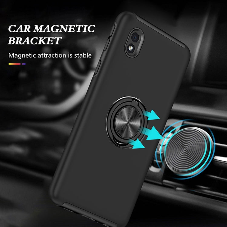 For Samsung Galaxy A01 Core PC + TPU Shockproof Magnetic Protective Case with Invisible Ring Holder