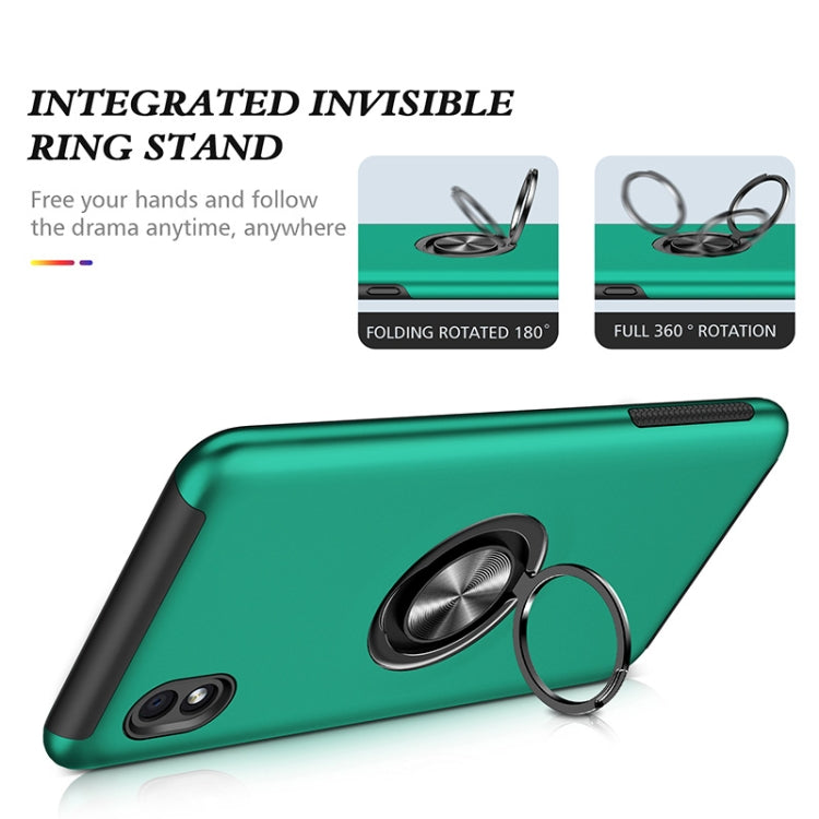 For Samsung Galaxy A01 Core PC + TPU Shockproof Magnetic Protective Case with Invisible Ring Holder