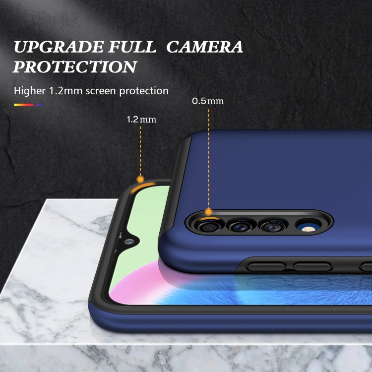 For Samsung Galaxy A30s / A50s / A50 PC + TPU Shockproof Magnetic Protective Case with Invisible Ring Holder