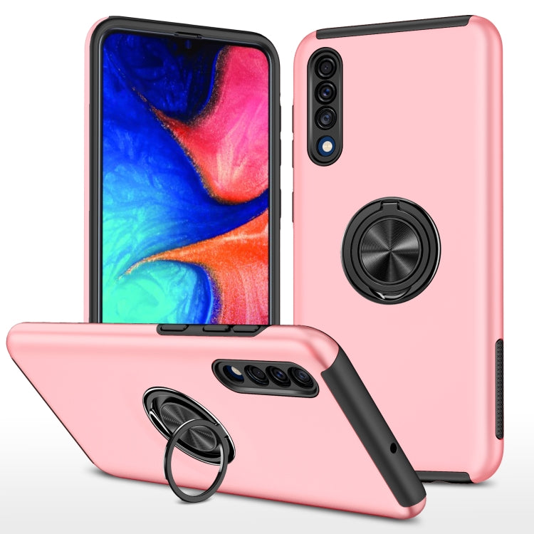 For Samsung Galaxy A30s / A50s / A50 PC + TPU Shockproof Magnetic Protective Case with Invisible Ring Holder