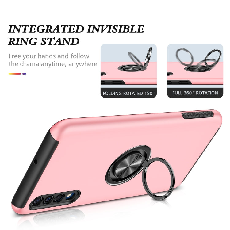 For Samsung Galaxy A30s / A50s / A50 PC + TPU Shockproof Magnetic Protective Case with Invisible Ring Holder