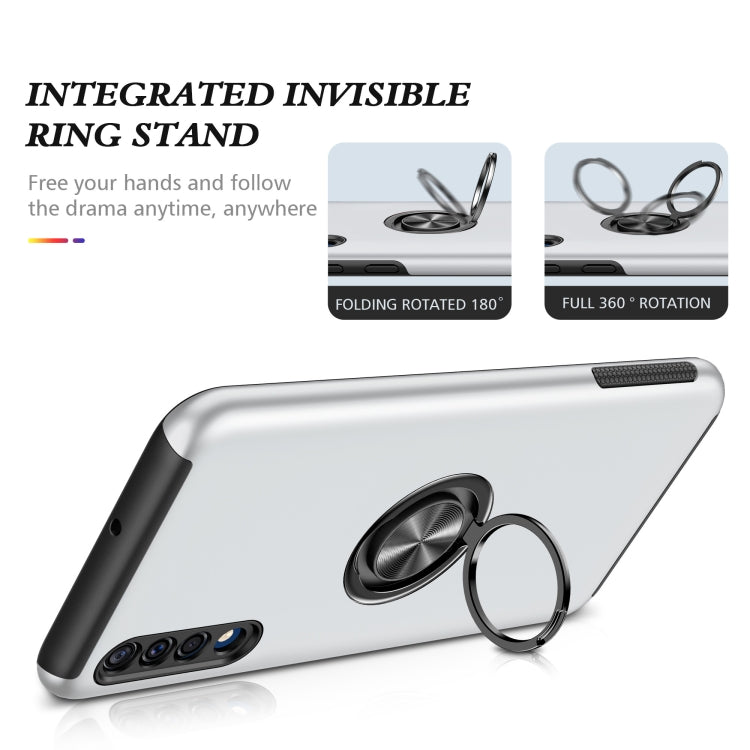 For Samsung Galaxy A30s / A50s / A50 PC + TPU Shockproof Magnetic Protective Case with Invisible Ring Holder