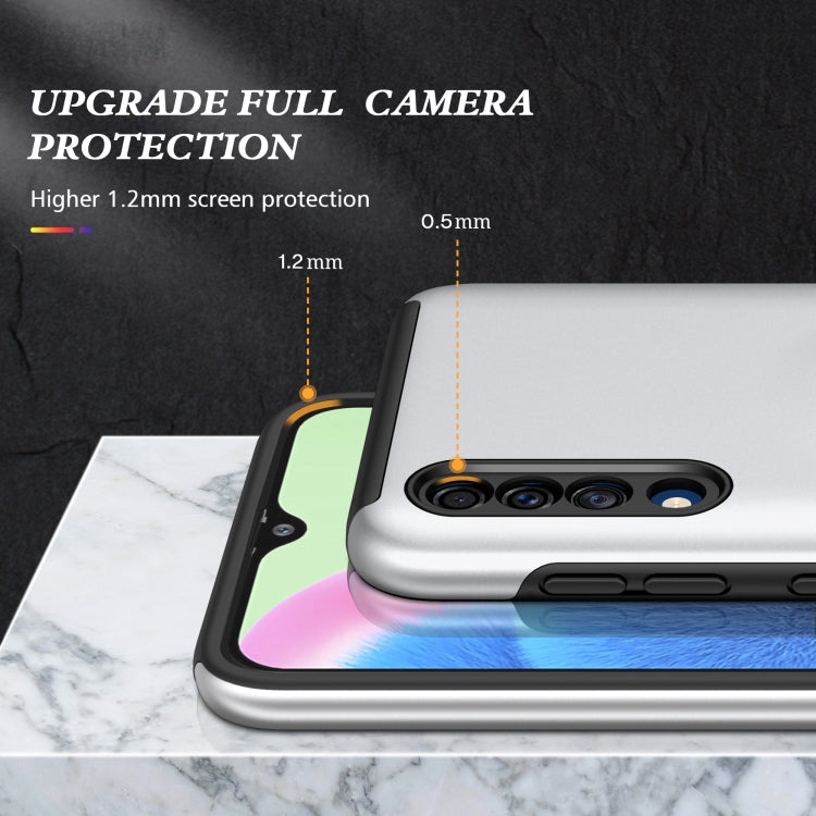 For Samsung Galaxy A30s / A50s / A50 PC + TPU Shockproof Magnetic Protective Case with Invisible Ring Holder