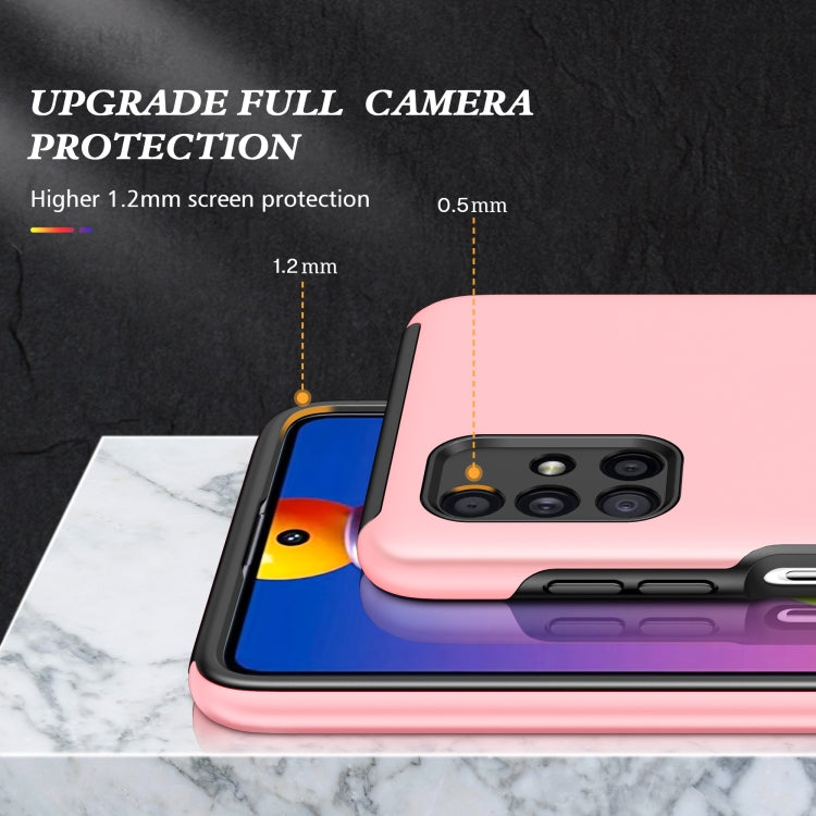For Samsung Galaxy M51 PC + TPU Shockproof Magnetic Protective Case with Invisible Ring Holder