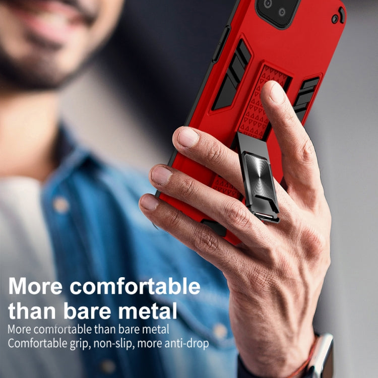 For Samsung Galaxy A22 5G 2 in 1 PC + TPU Shockproof Protective Case with Invisible Holder