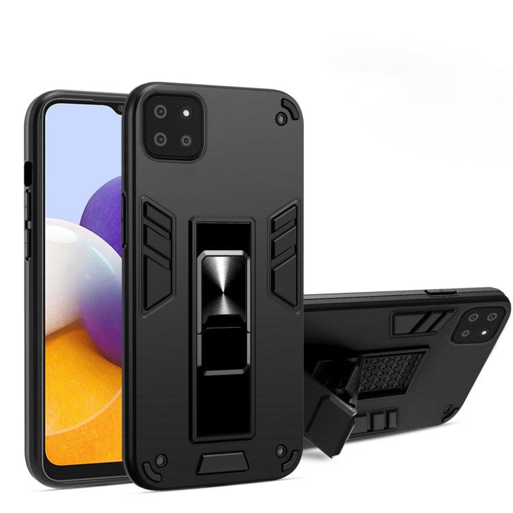For Samsung Galaxy A22 5G 2 in 1 PC + TPU Shockproof Protective Case with Invisible Holder