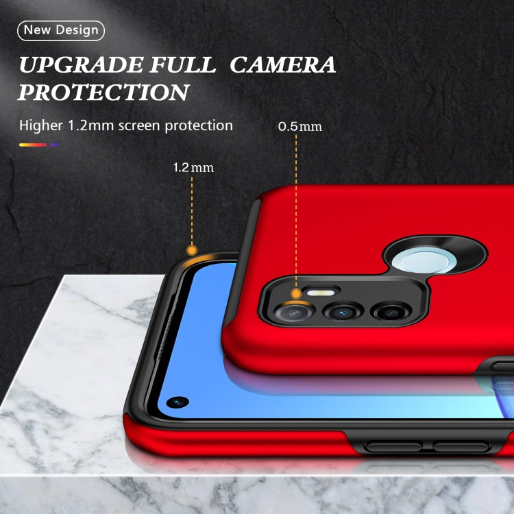 For OPPO A53 PC + TPU Shockproof Magnetic Protective Case with Invisible Ring Holder