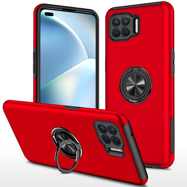 For OPPO A93 4G PC + TPU Shockproof Magnetic Protective Case with Invisible Ring Holder