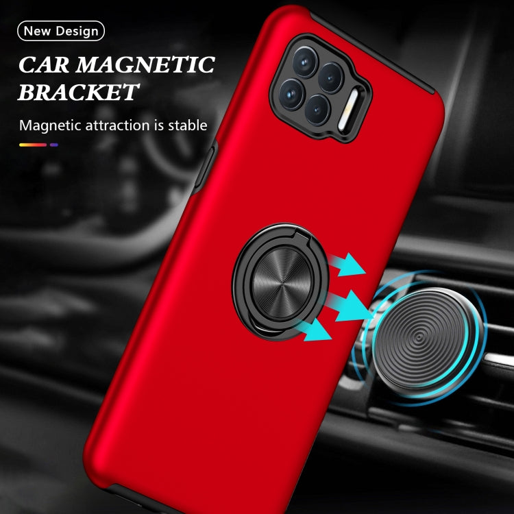 For OPPO A93 4G PC + TPU Shockproof Magnetic Protective Case with Invisible Ring Holder