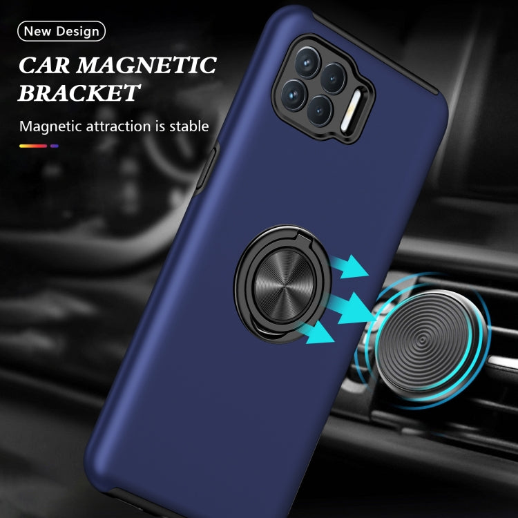 For OPPO A93 4G PC + TPU Shockproof Magnetic Protective Case with Invisible Ring Holder