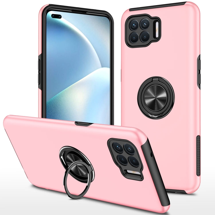 For OPPO A93 4G PC + TPU Shockproof Magnetic Protective Case with Invisible Ring Holder