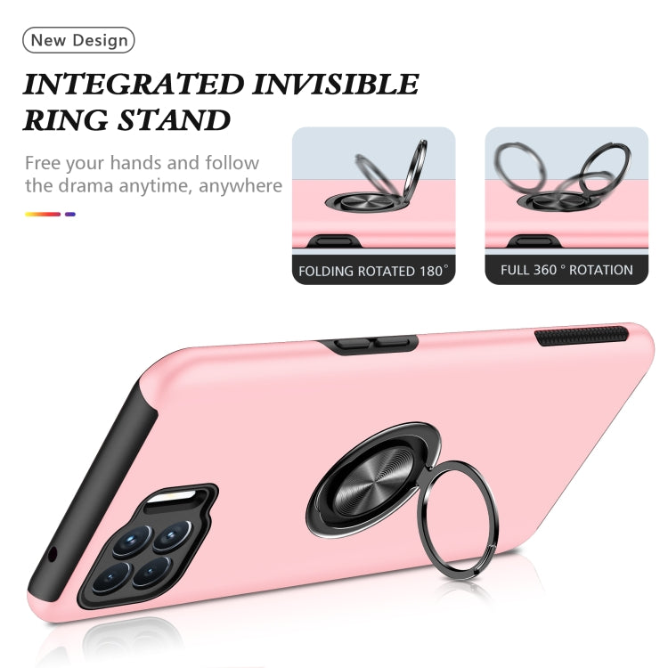 For OPPO A93 4G PC + TPU Shockproof Magnetic Protective Case with Invisible Ring Holder