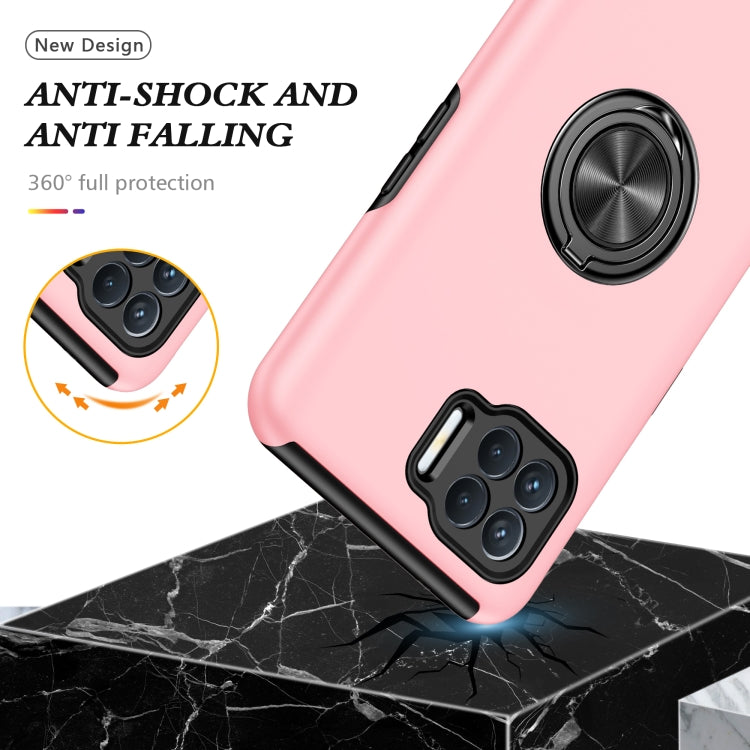 For OPPO A93 4G PC + TPU Shockproof Magnetic Protective Case with Invisible Ring Holder