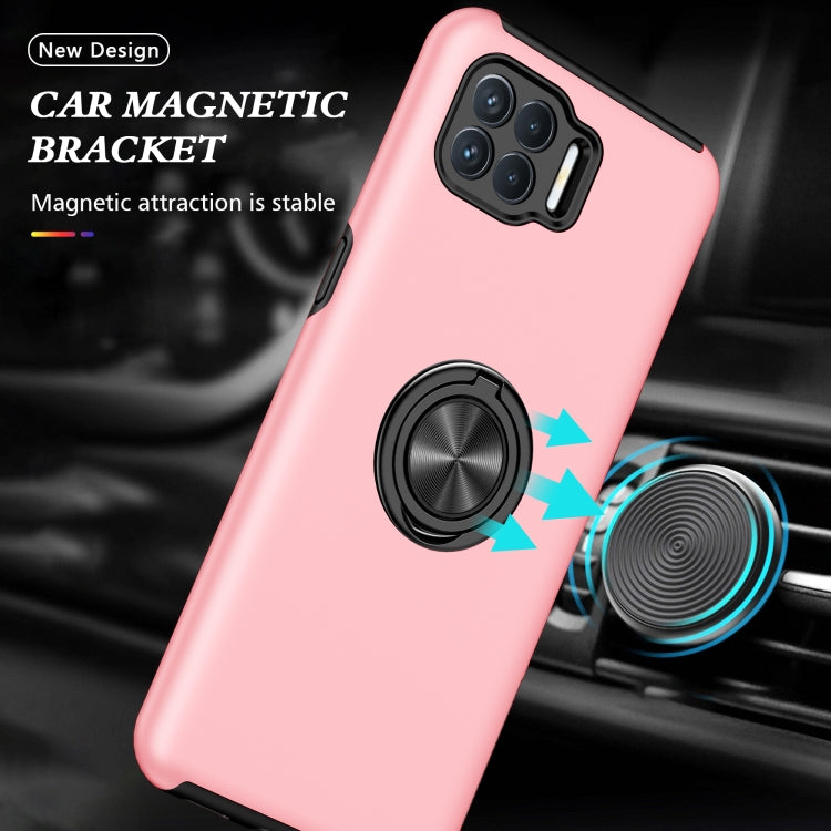 For OPPO A93 4G PC + TPU Shockproof Magnetic Protective Case with Invisible Ring Holder