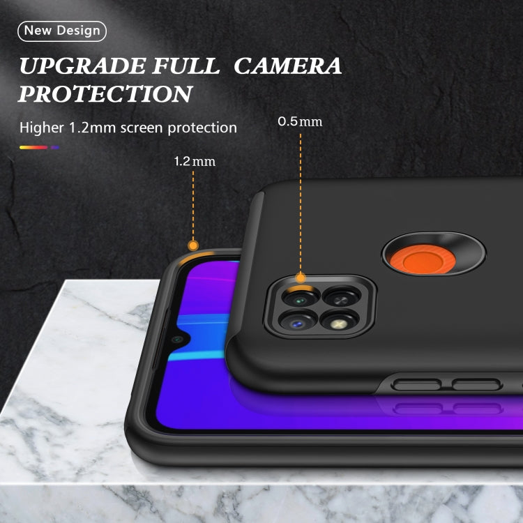 For Xiaomi Redmi 9C PC + TPU Shockproof Magnetic Protective Case with Invisible Ring Holder