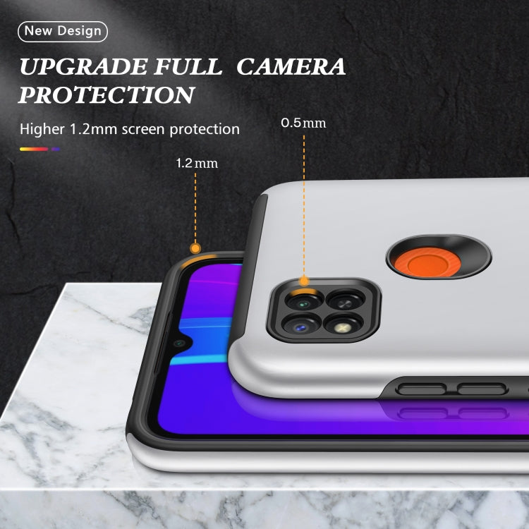 For Xiaomi Redmi 9C PC + TPU Shockproof Magnetic Protective Case with Invisible Ring Holder