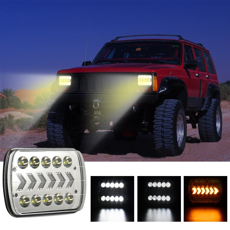DC9-30V / 30W / 3000LM / IP67 7 inch Truck Running Water Turn Signal LED Dynamic Blinker Side Light