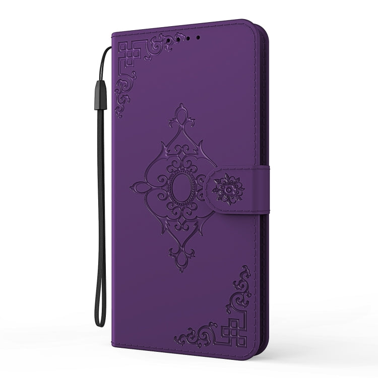 For OPPO A9 2020 Embossed Fortune Flower Pattern Horizontal Flip Leather Case with Holder & Card Slot & Wallet & Lanyard