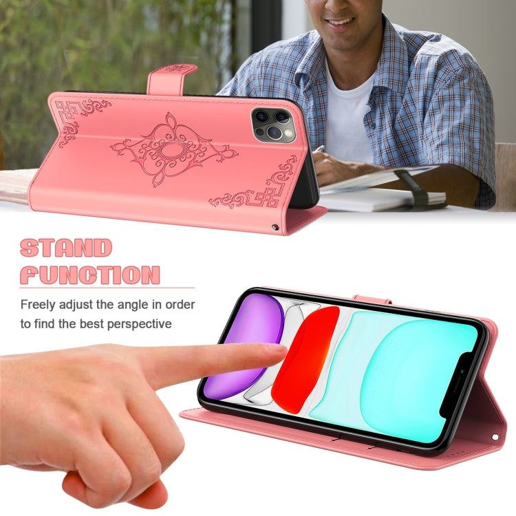 For OPPO Reno3 Embossed Fortune Flower Pattern Horizontal Flip Leather Case with Holder & Card Slot & Wallet & Lanyard