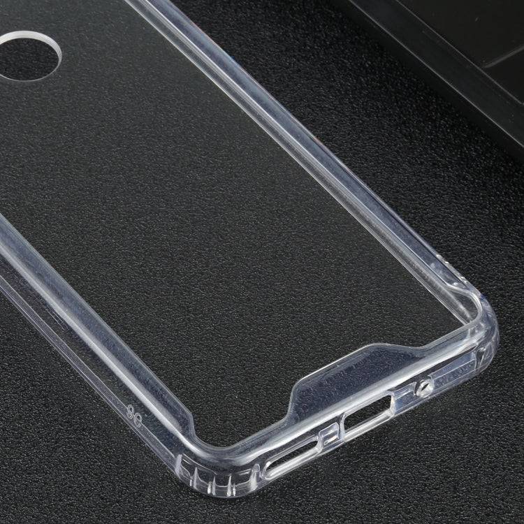 For Xiaomi Redmi 9C Four-corner Shockproof Transparent TPU + PC Protective Case