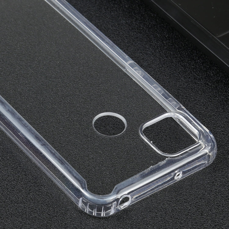 For Xiaomi Redmi 9C Four-corner Shockproof Transparent TPU + PC Protective Case