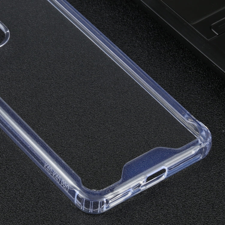 For Xiaomi Redmi K40 / K40 Pro Four-corner Shockproof Transparent TPU + PC Protective Case