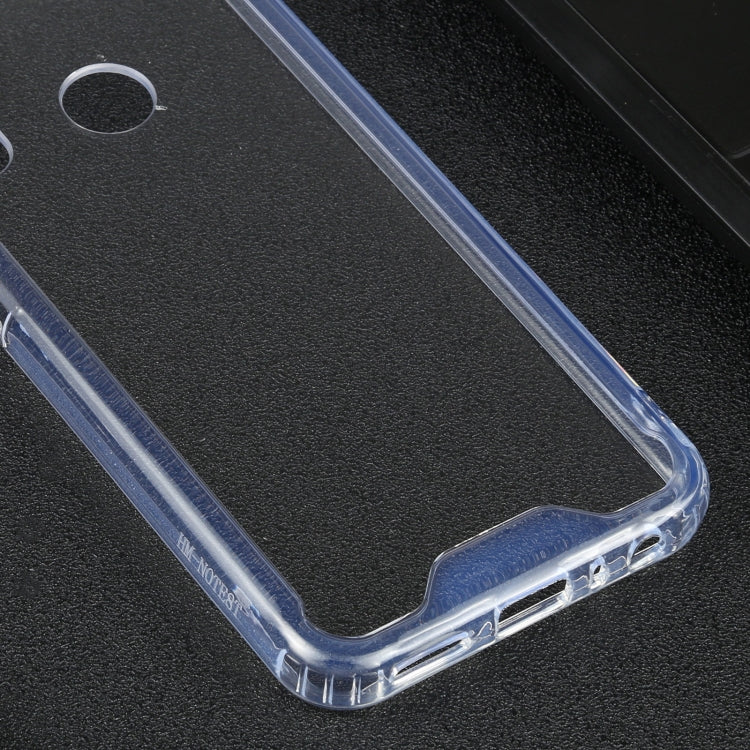 For Xiaomi Redmi Note 8T Four-corner Shockproof Transparent TPU + PC Protective Case