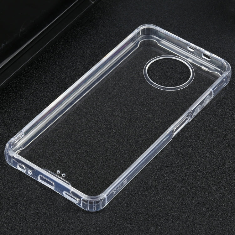 For Xiaomi Redmi Note 9 5G / Note 9T 5G Four-corner Shockproof Transparent TPU + PC Protective Case