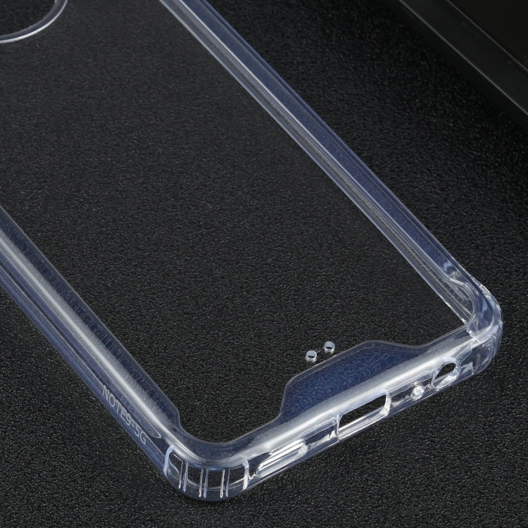 For Xiaomi Redmi Note 9 5G / Note 9T 5G Four-corner Shockproof Transparent TPU + PC Protective Case