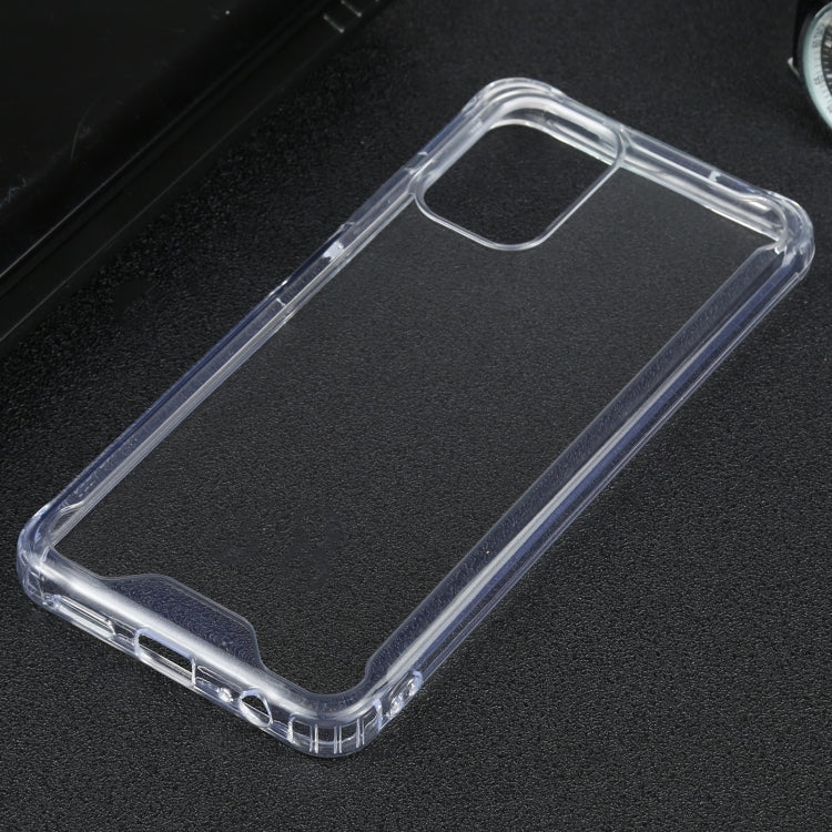 For Xiaomi Redmi Note 10 4G Four-corner Shockproof Transparent TPU + PC Protective Case